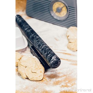 Homiu Marble Rolling Pin With Stand – Hard-Wearing Dishwasher Safe 39 X 4cm Marble Design - B07DVK78GZ